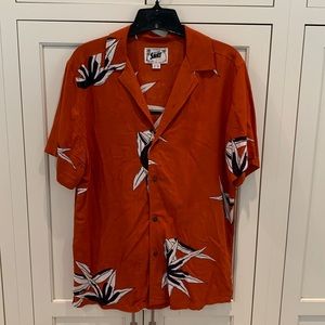 Pull&Bear flower short sleeve button down